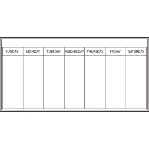 Wallpops 13 x 26 Inch Weekly Planner