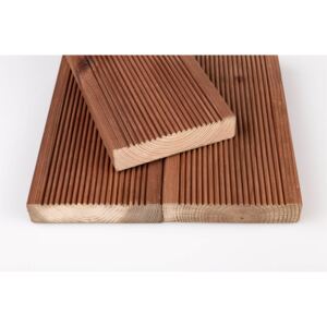Brown Treated Softwood Decking 28x120x2.4 (Pack of 4)