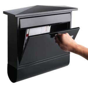 Sandleford Lewis Paper Holder Mailbox - Black