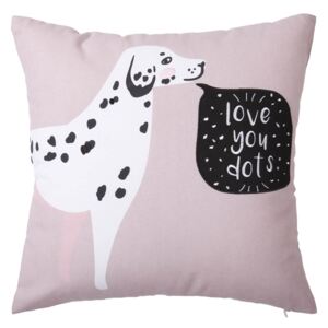Love You Dots Dalmatian Cushion