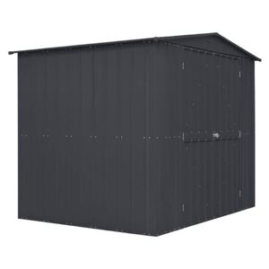 8x6ft Lotus Mobility Metal Shed Anthracite Grey