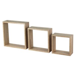 3 Wall Cubes - Sanoma Oak