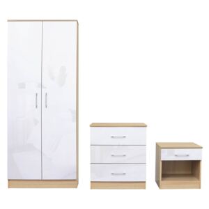 Dakota 3 Piece Bedroom Set - White