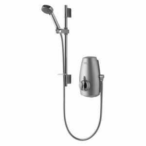Aqualisa Aquastream Power Shower with Adjustable Head - Satin Chrome
