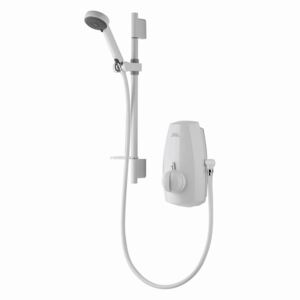 Aqualisa Aquastream Power Shower with Adjustable Head - White