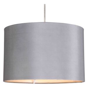 Silk Lamp Shade - Slate Grey