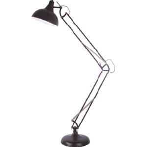 Picton Adjustable Floor Lamp - Matt Black and Gloss White