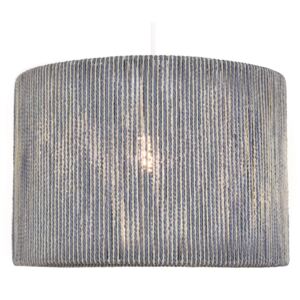 Lexi String Lamp Shade - Blue & Cream - 25cm