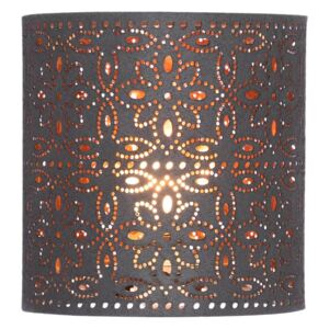 Alexia Lamp Shade - Charcoal with Copper Inner