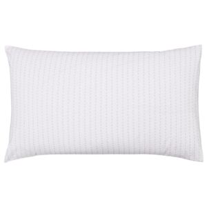 Murmur Leaf Standard Pillowcase Pair - Linen