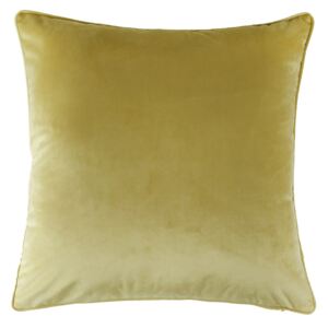 Large Plain Velvet Cushion - Ochre