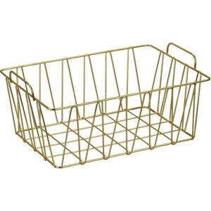Small Wire Basket - Natural Gold
