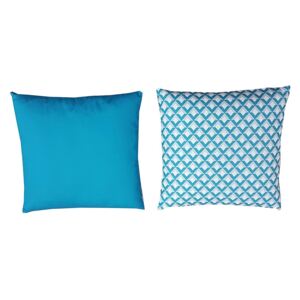 Homebase Outdoor Scatter Cushion in Geometric Blue