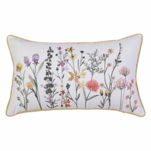 Embroidered Floral Cushion 30x50cm