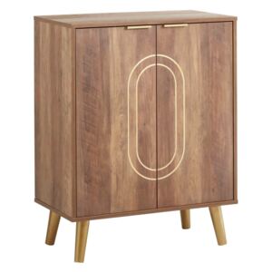 Moscow Dark Wood Drinks Cabinet