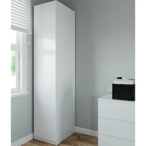 Modular Bedroom Handleless Single Wardrobe - White