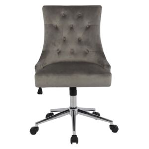 Cressida Chair Office Grey Velvet