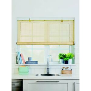 Natural Bamboo Roll Up Blind 60cm