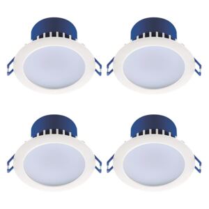 7W Dimmable Tri-Colour Pack of 4 LED Downlights