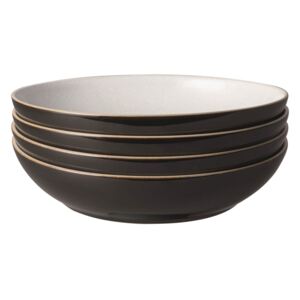 Elements Pasta Bowls - Black - 4 Piece Set