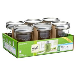 Ball Mason Jars - Pack of 6 - 473ml - Wide Mouth