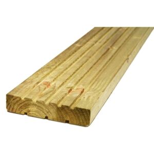 Softwood Deck Board - 28 x 144mm x 2.4m - Green