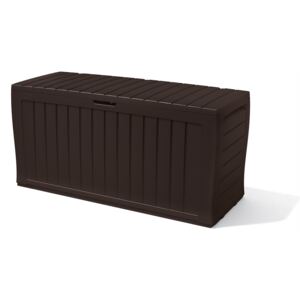 Keter Marvel Plus Outdoor Plastic Garden Storage Box - 270L -Brown