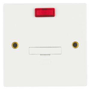 Arlec 13A Unswitched Fused Connection Unit with Flex Outlet and Neon Indicator