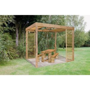 Forest Dining Garden Pergola with Panels