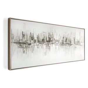 New York Reflections Framed Canvas