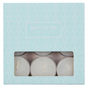 9 x Soft Cotton Tealight Candle