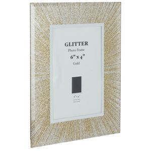 Glitter Picture Frame 6 x 4 - Gold