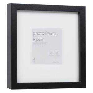 Photo Frame Black 8 x 8 with 4 x 4 Mount Aperture