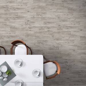 Wood Effect Tavira Grey 15 x 60cm Floor Tile
