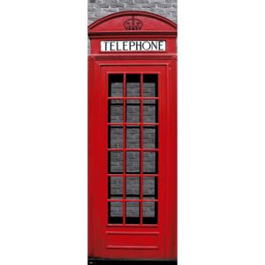 Poster London - Red Telephone Box, (53 x 158 cm)