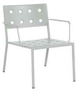 Balcony Fauteuil lounge empilable - / Steel by Hay Green