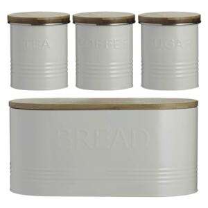 Typhoon Essentials 4 Piece Jar Set - Cream