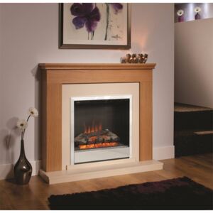 Be Modern Durham Electric Fireplace Suite - Natural Oak