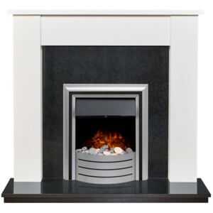 Buxton Electric Fireplace Suite - White