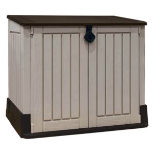 Keter Store It Out Midi Outdoor Plastic Garden Storage Shed - Beige/Brown