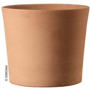 Deroma Terracotta Cylinder Plant Pot - White Wash / 20cm