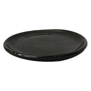 Helix Round Saucer Black 18cm