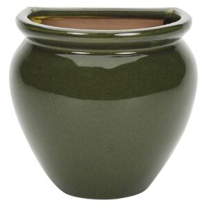 Chiswick Green Glazed Urn Wall Pot - 29cm