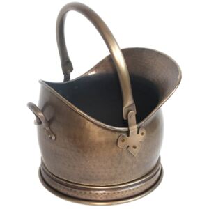 Antique Brass Coal Bucket Medium