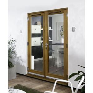 Canberra Laminated Oak Pre-Finished French Doorset - 1500mm Wide