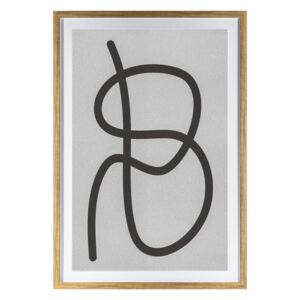 Monochrome Abstract Line Framed Wall Art
