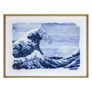 Hideko Wave Framed Wall Art Print