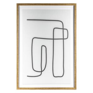 Black and Neutral Line Abstract Wall Art