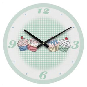 Cupcake Wall Clock - Green