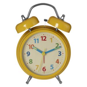 Twin Bell Alarm Clock - Yellow